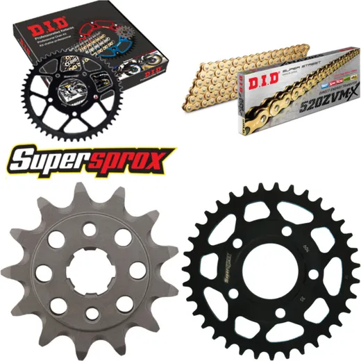 Chain Kit - Steel - for: HONDA NSR125 80km/h Version 3 98-98 13-35-110 DID520ZVM-X(G&G) rivet