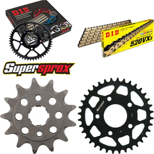 Chain Kit - Steel - for: HONDA NSR125 80km/h Version 2 94-97 13-36-110 DID520VX3(G&B) endless