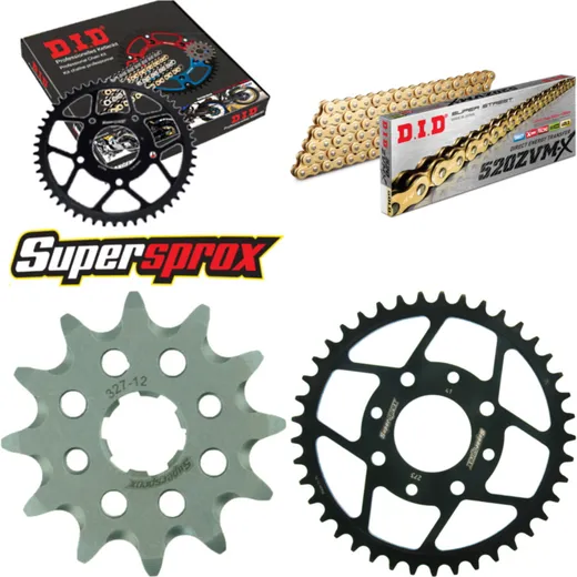 Chain Kit - Steel - for: HONDA VT125 C Shadow 80km/h BOE 99-08 12-41-110 DID520ZVM-X(G&G) endless