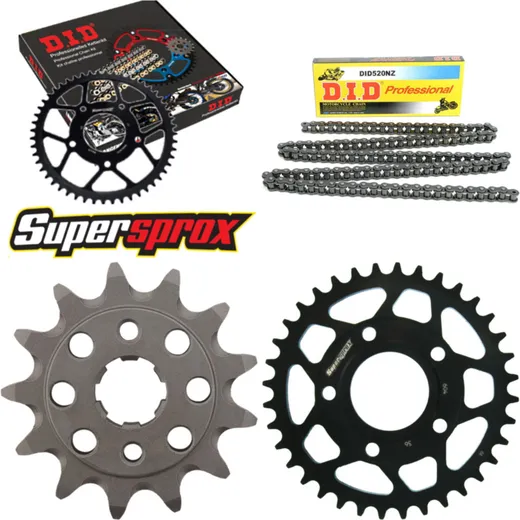 Chain Kit - Steel - for: HONDA NSR125 89-93 13-36-108 DID520NZ Clip