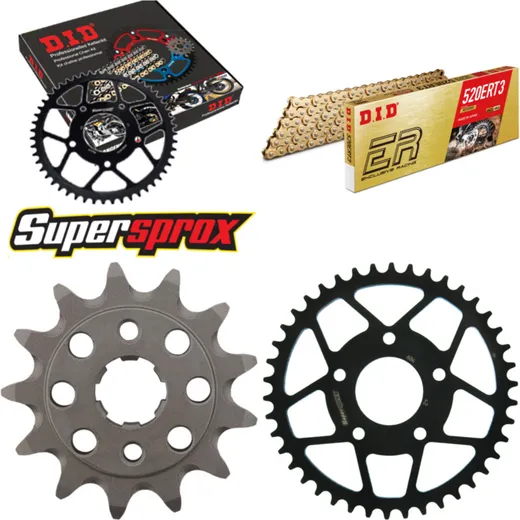 Chain Kit - Steel - for: HONDA NSR125 80km/h Version 5 Stau 13-42-116 DID520ERT2(G&G) Clip