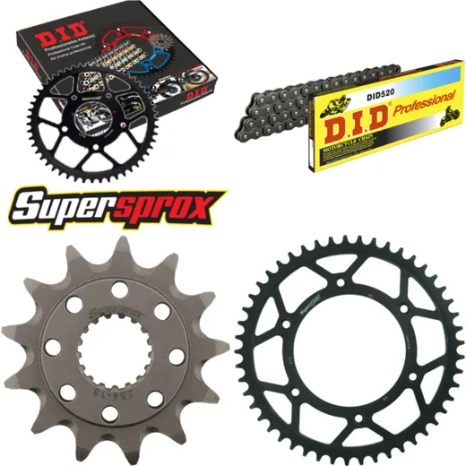 Chain Kit - Steel - for: HONDA CR250 R 92-93 13-49-112 DID520 Clip