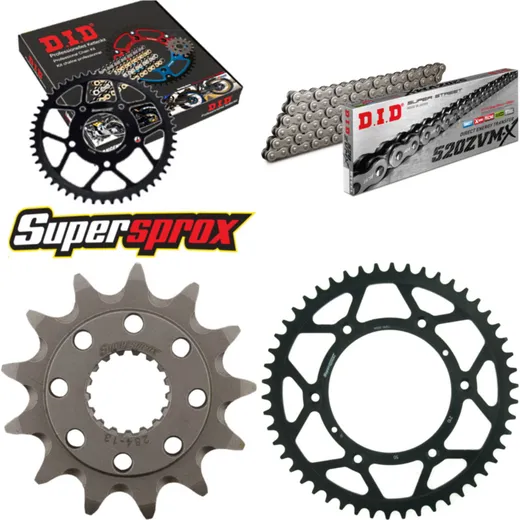 Chain Kit - Steel - for: HONDA CRF450 R 02-03 13-50-114 DID520ZVM-X rivet
