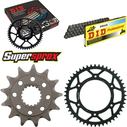 Kettensatz Stahl für: HONDA CRF450 R 09-16 13-48-116 DID520 Clip