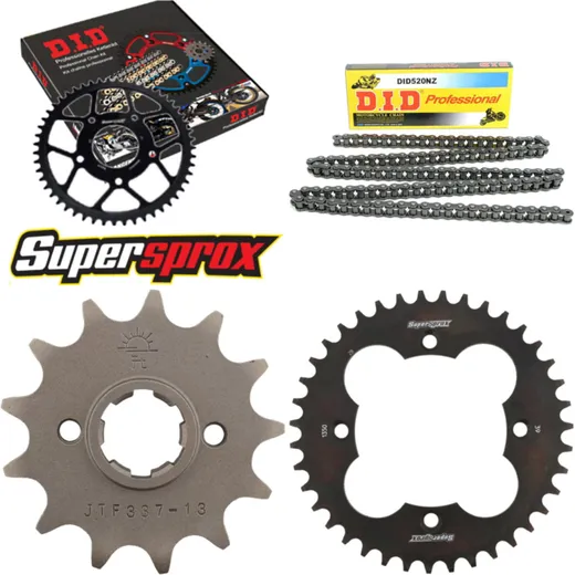 Chain Kit - Steel - for: HONDA TRX250 R /Fourtrax [US] 86-87 13-39-096 DID520NZ Clip