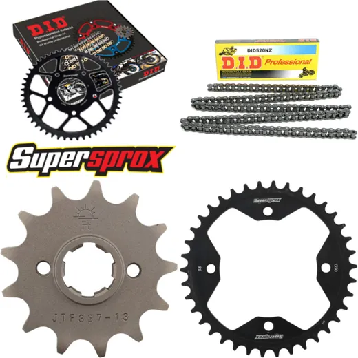 Chain Kit - Steel - for: HONDA TRX250 R /Fourtrax [US] 88-89 13-38-092 DID520NZ Clip