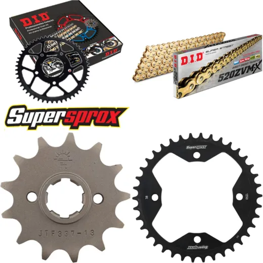 Chain Kit - Steel - for: HONDA TRX250 R /Fourtrax [US] 88-89 13-38-092 DID520ZVM-X(G&G) endless