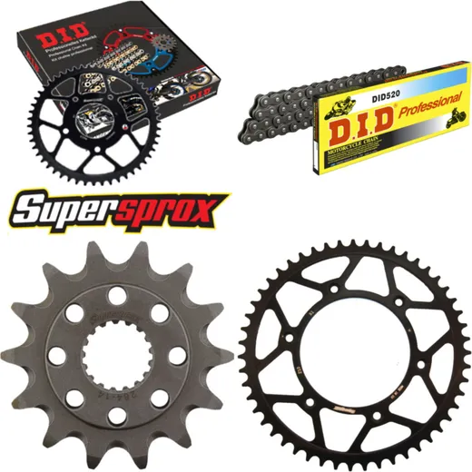 Chain Kit - Steel - for: HONDA CR250 R 88-89 14-51-116 DID520 Clip