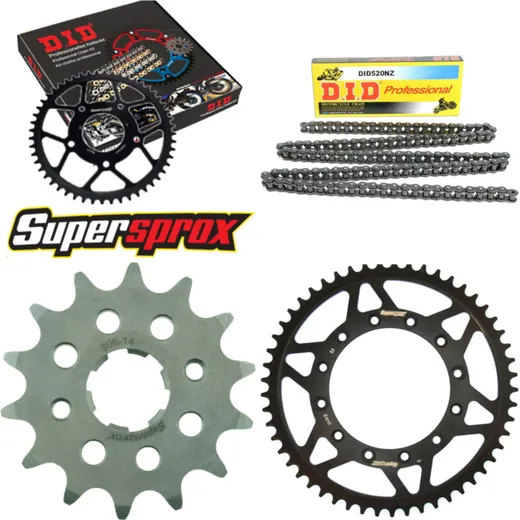 Chain Kit - Steel - for: HONDA XL250 S 79-81 14-53-102 DID520NZ Clip