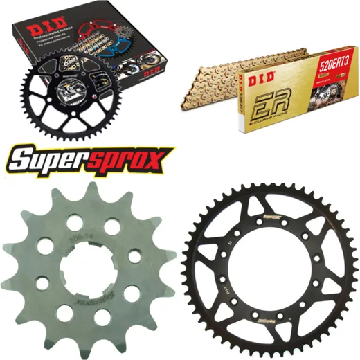 Kettensatz Stahl für: HONDA XL250 S 79-81 14-53-102 DID520ERT2(G&G) Clip