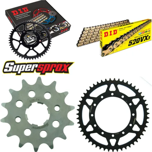Chain Kit - Steel - for: HONDA CL250 SC 82-83 14-51-106 DID520VX3(G&B) endless