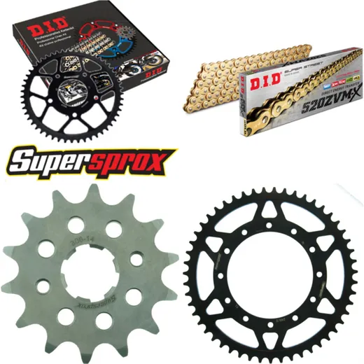 Chain Kit - Steel - for: HONDA CL250 SC 82-83 14-51-106 DID520ZVM-X(G&G) rivet