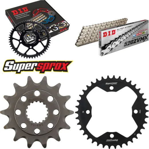 Chain Kit - Steel - for: HONDA TRX450 R 04-05 14-38-094 DID520ZVM-X(S&S) endless