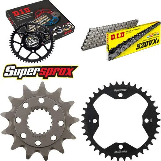 Chain Kit - Steel - for: HONDA TRX450 R 06-09 13-38-094 DID520VX3 endless