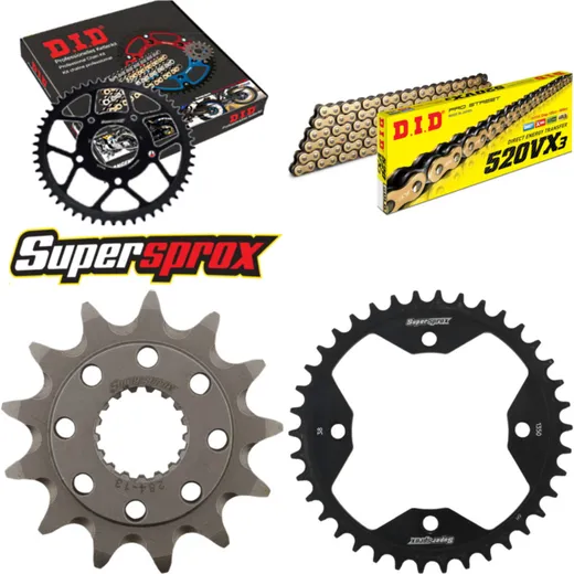 Chain Kit - Steel - for: HONDA TRX450 R 06-09 13-38-094 DID520VX3(G&B) Clip