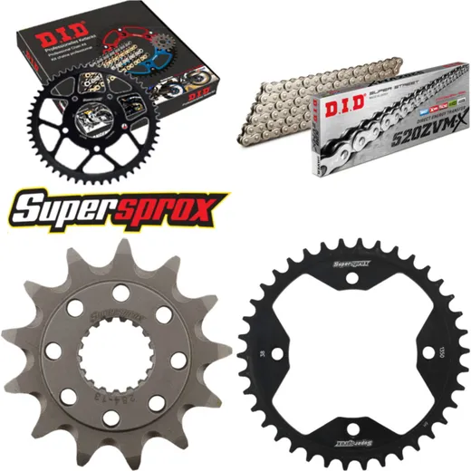 Chain Kit - Steel - for: HONDA TRX450 R 06-09 13-38-094 DID520ZVM-X(S&S) rivet