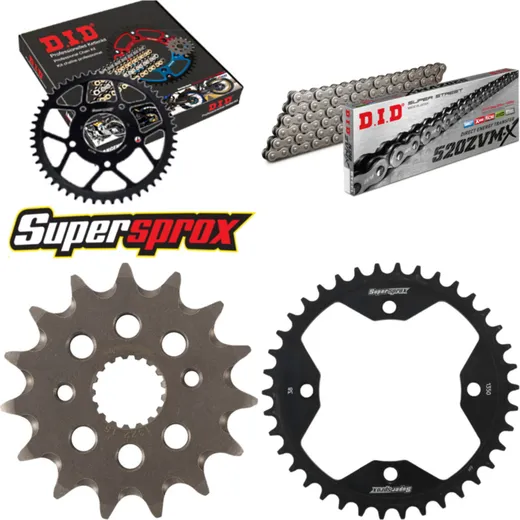 Chain Kit - Steel - for: HONDA TRX400 Fourtrax 99-03/TRX400 Sp 15-38-094 DID520ZVM-X endless