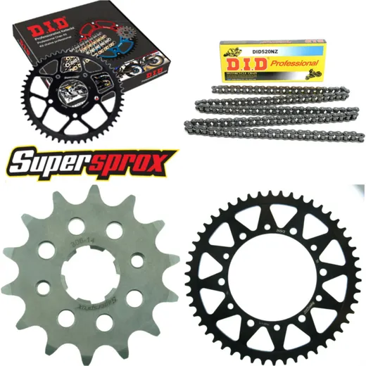 Kettensatz Stahl für: HONDA XR600 R 88-90 14-50-112 DID520NZ Clip