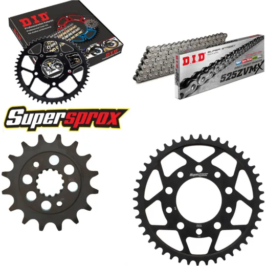 Chain Kit - Steel - for: HONDA VT600 C Shadow 89-07 16-44-120 DID525ZVM-X rivet