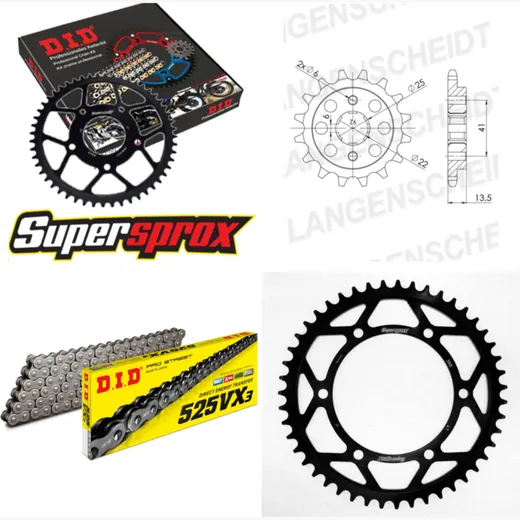 Chain Kit - Steel - for: HONDA XL600 V Transalp 87-88 15-47-118 DID525VX3 Clip