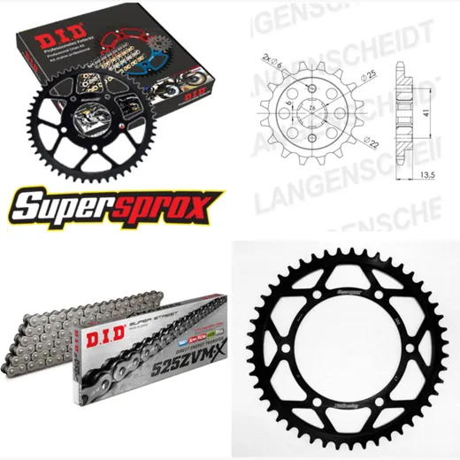 Chain Kit - Steel - for: HONDA XL600 V Transalp 87-88 15-47-118 DID525ZVM-X endless