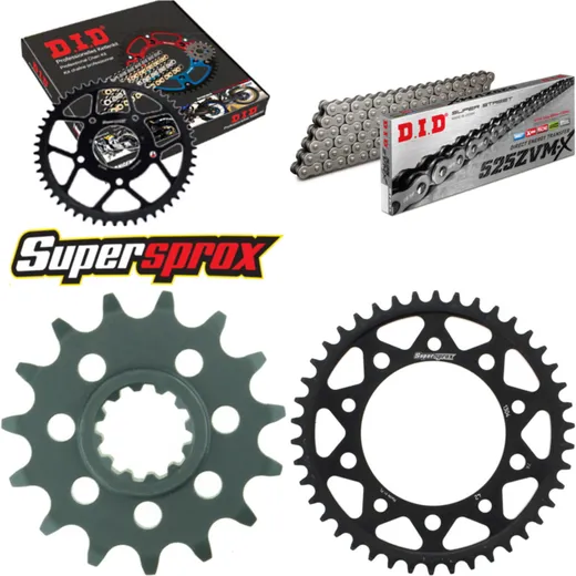 Chain Kit - Steel - for: HONDA CB600 F Hornet /S 98-06 15-42-110 DID525ZVM-X rivet