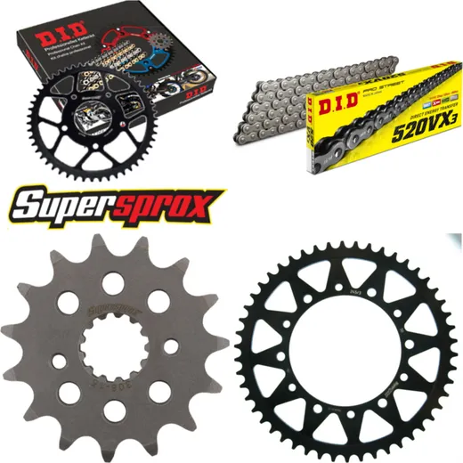 Chain Kit - Steel - for: HONDA NX650 Dominator 25KW 91-94 15-50-112 DID520VX3 endless