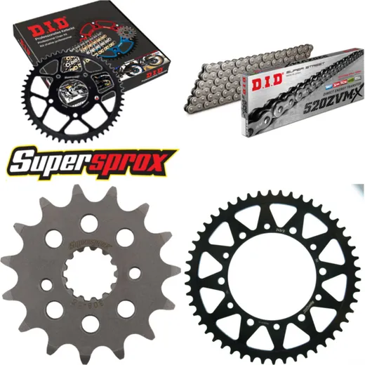 Chain Kit - Steel - for: HONDA NX650 Dominator 25KW 91-94 15-50-112 DID520ZVM-X endless