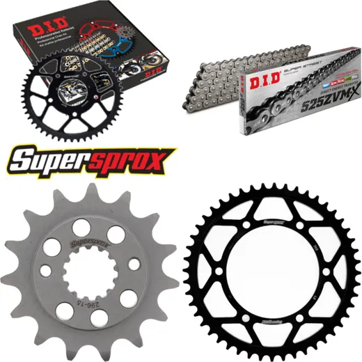 Chain Kit - Steel - for: HONDA Transalp 650 00-07 15-48-118 DID525ZVM-X rivet