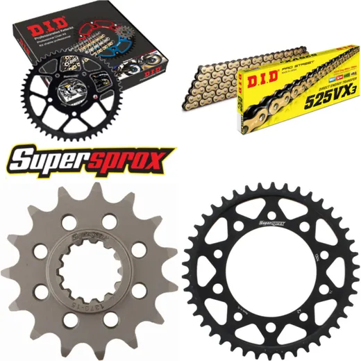 Chain Kit - Steel - for: HONDA CBR650 F/FA 14- 15-42-118 DID525VX3(G&B) rivet