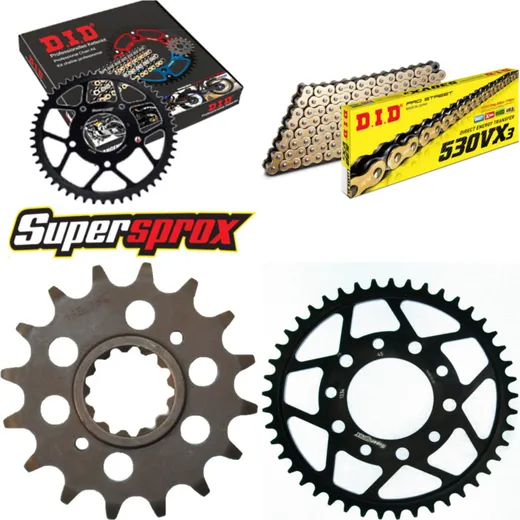 Chain Kit - Steel - for: HONDA CBX750 F 84-86 16-45-114 DID530VX3(G&B) rivet