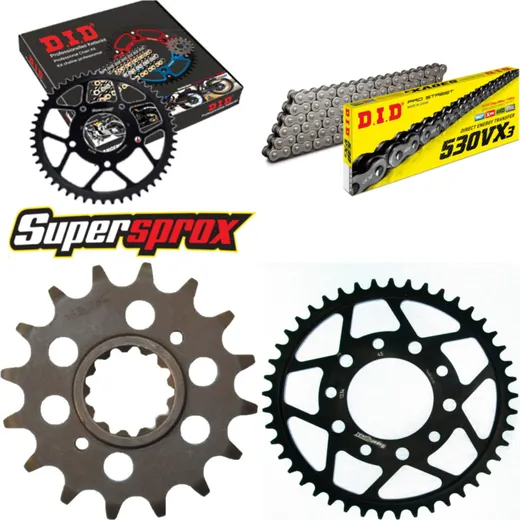 Chain Kit - Steel - for: HONDA VFR750 F 86-87 16-45-110 DID530VX3 endless