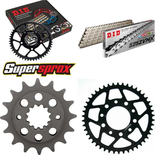 Chain Kit - Steel - for: HONDA XRV750 Africa Twin 90-92 16-46-124 DID525ZVM-X(S&S) rivet