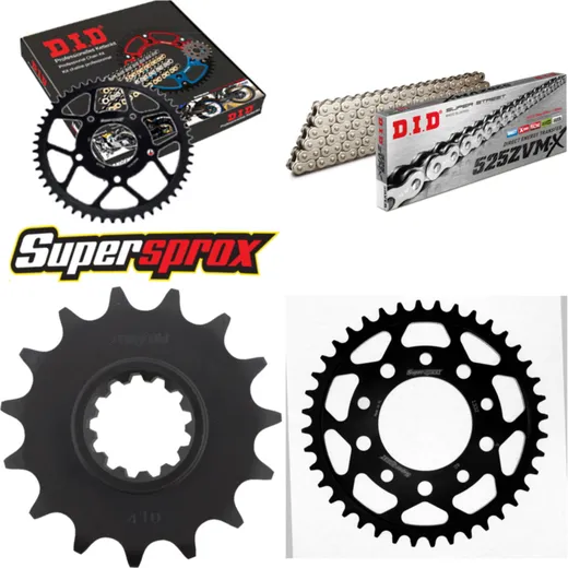 Chain Kit - Steel - for: HONDA CB750 Sevenfifty 92-03 15-40-112 DID525ZVM-X(S&S) rivet