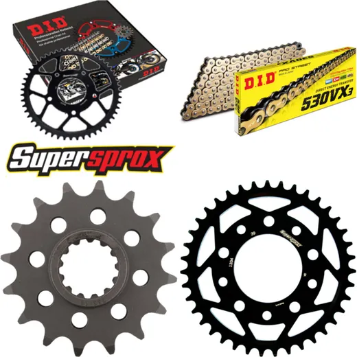 Chain Kit - Steel - for: HONDA VF750 C 96-00 16-39-120 DID530VX3(G&B) endless