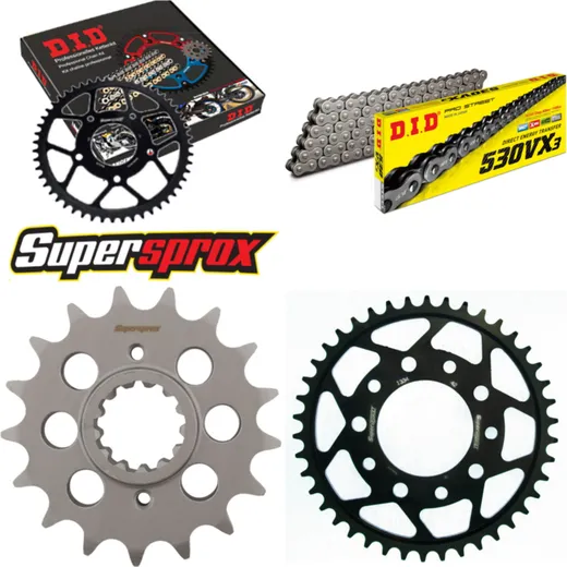 Chain Kit - Steel - for: HONDA CB1000 F Big, Super Four 93-96 17-42-116 DID530VX3 rivet