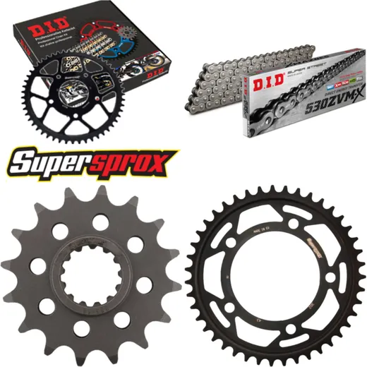 Chain Kit - Steel - for: HONDA CBF1000 F 06-10/CBF1000 FA ABS 16-43-120 DID530ZVM-X rivet
