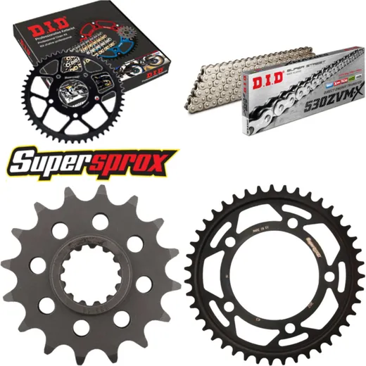 Chain Kit - Steel - for: HONDA CBF1000 F 06-10/CBF1000 FA ABS 16-43-120 DID530ZVM-X(S&S) rivet