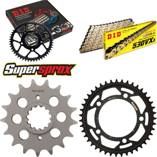Chain Kit - Steel - for: HONDA X-11, CB1100 SF 00-03 17-43-110 DID530VX3(G&B) endless