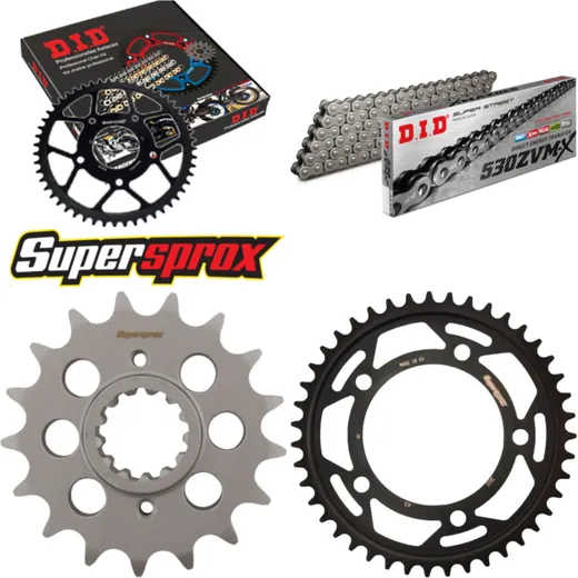 Chain Kit - Steel - for: HONDA X-11, CB1100 SF 00-03 17-43-110 DID530ZVM-X rivet