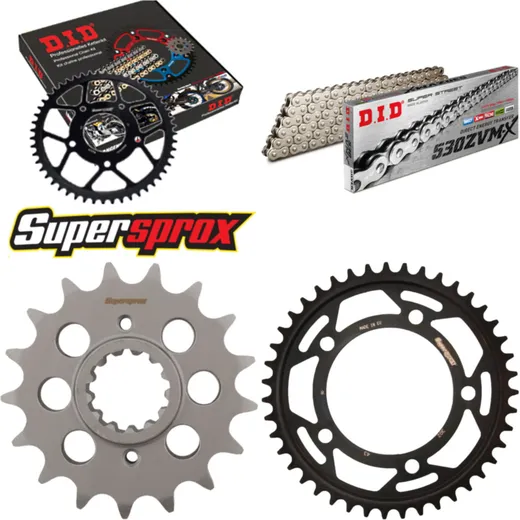 Chain Kit - Steel - for: HONDA X-11, CB1100 SF 00-03 17-43-110 DID530ZVM-X(S&S) rivet