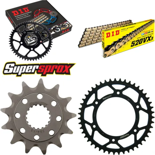 Chain Kit - Steel - HM CRE250 Enduro 04-06/CRE450 F Endur 13-47-116 DID520VX3(G&B) endless