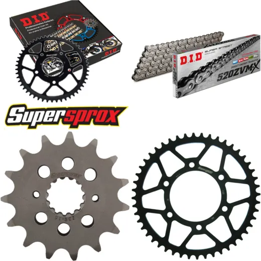 Chain Kit - Steel - for: DUCATI 620 Multistrada 05-06/620 Mult 15-48-108 DID520ZVM-X rivet