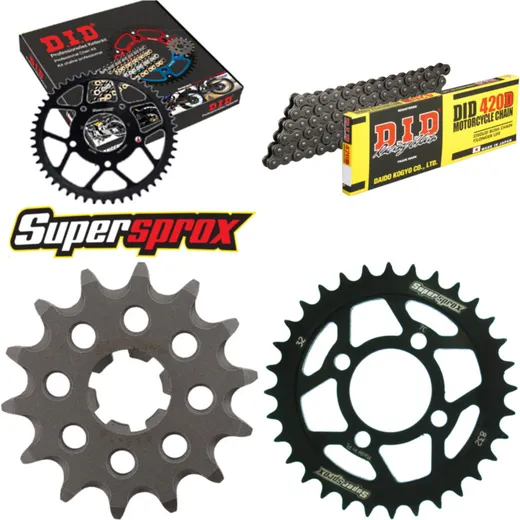 Chain Kit - Steel - for: YAMAHA LB50 80-85 14-32-094 DID420D Clip