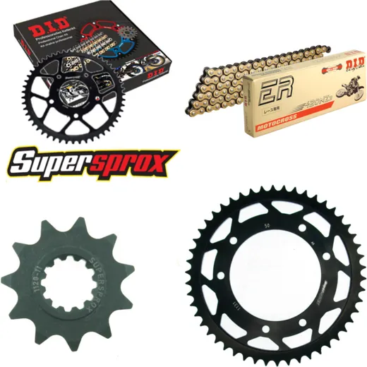 Chain Kit - Steel - for: MBK/YA X-Limit 50 03-06/DT50 R 03-06 11-50-126 DID420NZ3(G&B) Clip