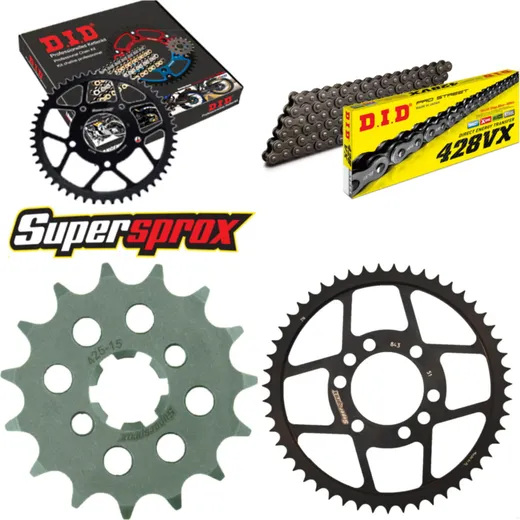 Chain Kit - Steel - for: YAMAHA DT80 LC2 85-94 15-51-126 DID428VX Clip