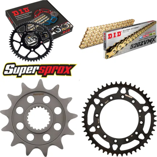 Kettensatz Stahl für: YAMAHA YZ125 05-08 13-48-112 DID520ZVM-X(G&G) Endlos