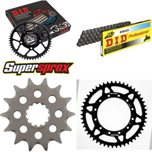 Chain Kit - Steel - for: YAMAHA WR250 00-01/YZ250 99-01/YZ250 14-50-114 DID520 Clip