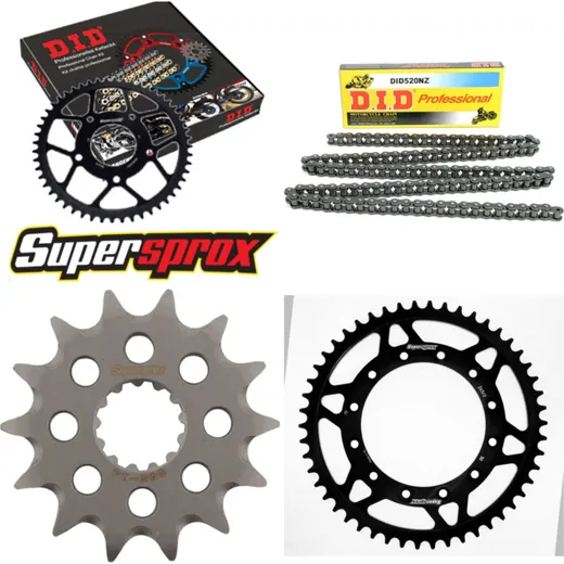 Chain Kit - Steel - for: YAMAHA WR250 00-01/YZ250 99-01/YZ250 14-50-114 DID520NZ Clip