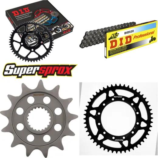 Chain Kit - Steel - for: YAMAHA WR250 F 01-04/WR250 F 07-15 13-50-114 DID520 Clip